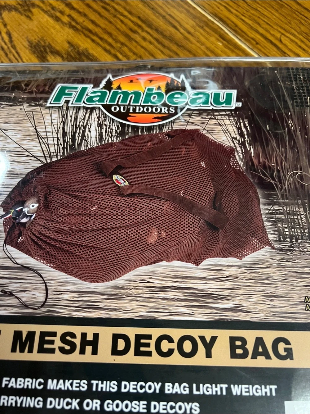 Flambeau Large Mesh Decoy Bag in Brown